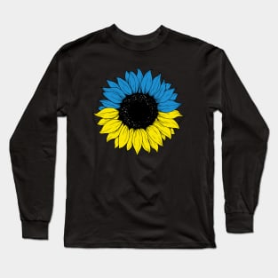 Sunflower Ukraine, Support Ukrainian,  Ukraine, Pray for Ukraine Long Sleeve T-Shirt